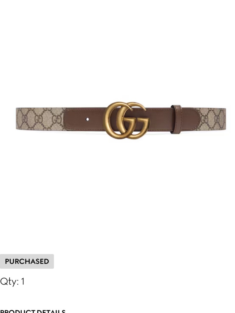 GUCCI Unisex Leather belt